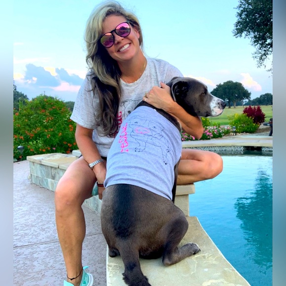 Rescue Dog Love Pitbull Foster Fail T Shirt Marbled Gray Bella Canvas ๐ - Picture 7 of 7